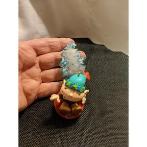 Hallmark 2002 "You're A Star"  Christmas ornament Elf Sledding